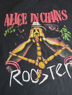 Alice In Chains Rooster Repop 2 Sided Tee No Tag. Should Be Large